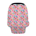 Watercolor Cupcake Pattern Print Baby Seat Cover