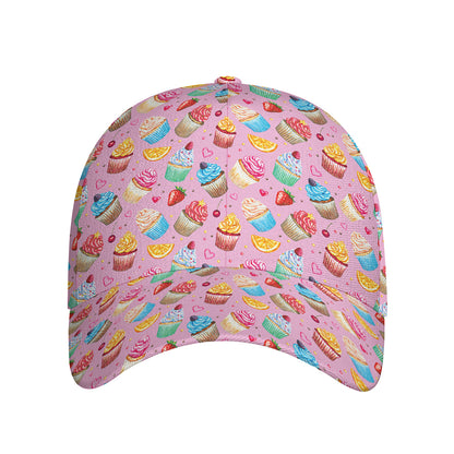 Watercolor Cupcake Pattern Print Baseball Cap