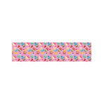 Watercolor Cupcake Pattern Print Bed Runner