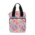 Watercolor Cupcake Pattern Print Bible Tote Bag