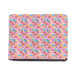 Watercolor Cupcake Pattern Print Bifold Wallet