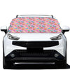 Watercolor Cupcake Pattern Print Car Windshield Snow Cover