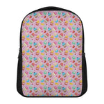 Watercolor Cupcake Pattern Print Casual Backpack