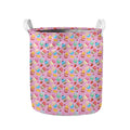 Watercolor Cupcake Pattern Print Collapsible Laundry Basket
