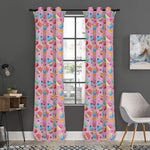 Watercolor Cupcake Pattern Print Curtain