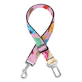 Watercolor Cupcake Pattern Print Dog Seat Belt