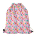 Watercolor Cupcake Pattern Print Drawstring Bag