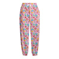 Watercolor Cupcake Pattern Print Fleece Lined Knit Pants