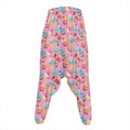 Watercolor Cupcake Pattern Print Hammer Pants