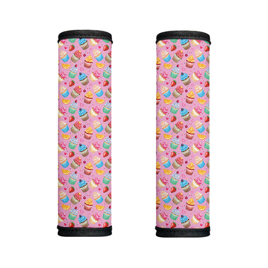 Watercolor Cupcake Pattern Print Handle Covers