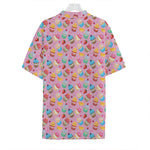 Watercolor Cupcake Pattern Print Hawaiian Shirt