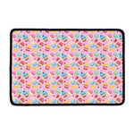 Watercolor Cupcake Pattern Print Kitchen Mat