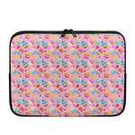 Watercolor Cupcake Pattern Print Laptop Sleeve