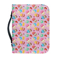 Watercolor Cupcake Pattern Print Leather Bible Cover