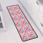Watercolor Cupcake Pattern Print Long Kitchen Mat