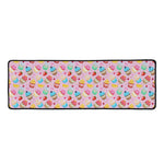 Watercolor Cupcake Pattern Print Long Kitchen Mat