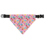 Watercolor Cupcake Pattern Print Over The Collar Dog Bandana
