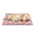 Watercolor Cupcake Pattern Print Pet Cooling Mat Cover