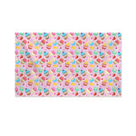 Watercolor Cupcake Pattern Print Polyester Flag