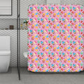 Watercolor Cupcake Pattern Print Polyester Shower Curtain
