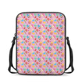 Watercolor Cupcake Pattern Print Rectangular Crossbody Bag