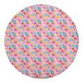Watercolor Cupcake Pattern Print Round Blanket