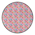 Watercolor Cupcake Pattern Print Round Floor Mat