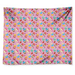 Watercolor Cupcake Pattern Print Tapestry