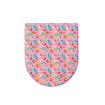 Watercolor Cupcake Pattern Print Toilet Lid Cover