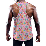 Watercolor Cupcake Pattern Print Training Tank Top