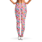 Watercolor Cupcake Pattern Print Women's Leggings