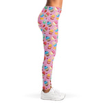 Watercolor Cupcake Pattern Print Women's Leggings