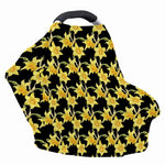 Watercolor Daffodil Flower Pattern Print Baby Seat Cover