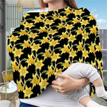 Watercolor Daffodil Flower Pattern Print Baby Seat Cover