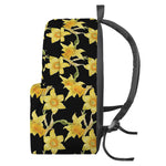 Watercolor Daffodil Flower Pattern Print Backpack