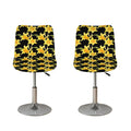 Watercolor Daffodil Flower Pattern Print Bar Stool Covers