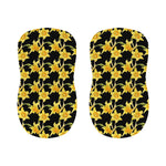 Watercolor Daffodil Flower Pattern Print Bar Stool Covers