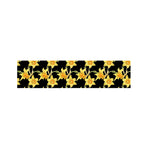 Watercolor Daffodil Flower Pattern Print Bed Runner