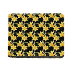 Watercolor Daffodil Flower Pattern Print Bifold Wallet