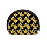 Watercolor Daffodil Flower Pattern Print Coin Purse