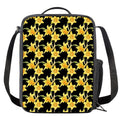 Watercolor Daffodil Flower Pattern Print Crossbody Lunch Bag