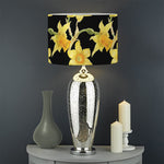 Watercolor Daffodil Flower Pattern Print Drum Lamp Shade