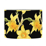 Watercolor Daffodil Flower Pattern Print Drum Lamp Shade