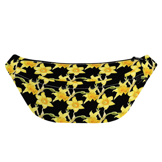 Watercolor Daffodil Flower Pattern Print Fanny Pack