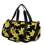 Watercolor Daffodil Flower Pattern Print Gym Bag