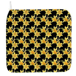 Watercolor Daffodil Flower Pattern Print Hand Towel