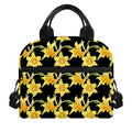 Watercolor Daffodil Flower Pattern Print Insulated Lunch Bag