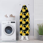Watercolor Daffodil Flower Pattern Print Ironing Board Cover