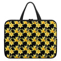 Watercolor Daffodil Flower Pattern Print Laptop Sleeve With Handle