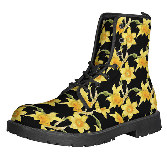 Watercolor Daffodil Flower Pattern Print Backpack